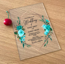 10pcs custom printing Floral Custom Acrylic Invitation,Acrylic Wedding Invitation - Kdecoration