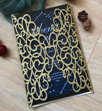 50pcs Glitter Gold Laser Cut Wedding Cards,Bridal Shower Invitation,Engagement Invitations - Kdecoration