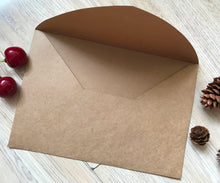 50pcs Kraft Paper Brown envelopes,Matching Our laser cut wedding Invitation,Invitation Envelopes,Custom Envelopes 155*155m/133*195mm - Kdecoration