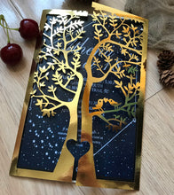 50pcs metallic paper Tree Laser Cut Invitations Cards,Birthday Invitation Cards - Kdecoration