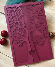 50pcs Pearl Burgundy Red Laser Cut Wedding Cards,Wedding Invite Covers,Birthday Invitations - Kdecoration