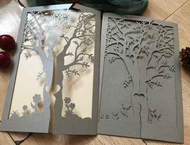 50pcs custom laser cut wedding invite cards,laser cut wedding invitations - Kdecoration