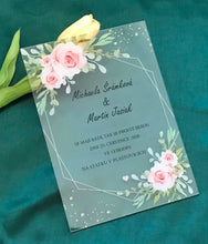 10pcs free design acrylic wedding invite,bridal shower acrylic invitations,Acrylic Menu