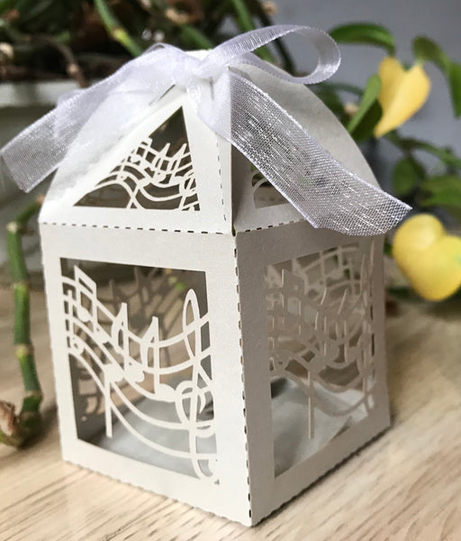 100pieces Laser cut Wedding Gift boxes, Chocolate Gift Packaging box,wedding favor boxes - Kdecoration