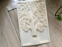 50pcs Ivory (light yellow)Tree Laser Cut Wedding Cards,Sweet Sixteen Birthday Invitations Covers - Kdecoration