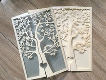 50pcs Ivory (light yellow)Tree Laser Cut Wedding Cards,Sweet Sixteen Birthday Invitations Covers - Kdecoration