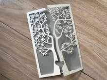 50pcs Pearl Cream Tree elegant wedding invitations,Romantic Invitation Cards, Laser Cut Invitations - Kdecoration