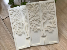 50pcs Pearl Cream Tree elegant wedding invitations,Romantic Invitation Cards, Laser Cut Invitations - Kdecoration