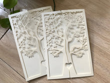 50pcs Pearl Cream Tree elegant wedding invitations,Romantic Invitation Cards, Laser Cut Invitations - Kdecoration