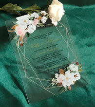 Free Design Acrylic wedding invitations cards,free shipping 10pcs Acrylic Invitations