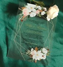 Free Design Acrylic wedding invitations cards,free shipping 10pcs Acrylic Invitations