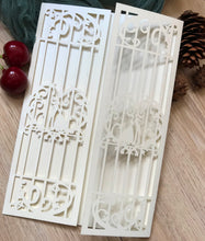 50pcs Pearl Cream Laser cut wedding invitations,customize laser cut wedding invite cards - Kdecoration