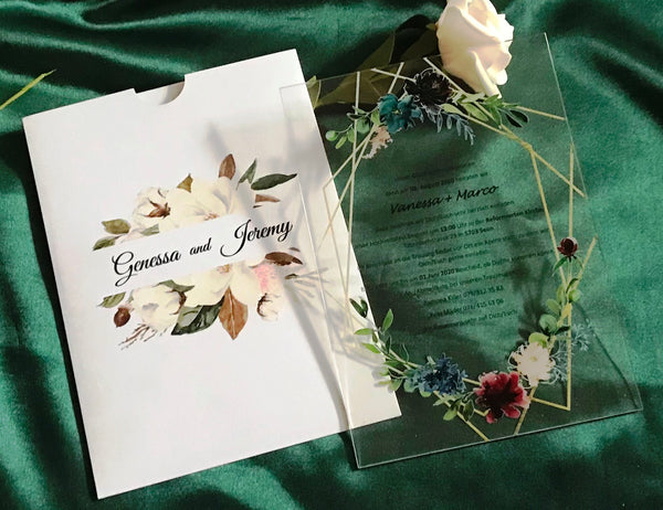 10pcs free design Sweet 16th Birthday Invitations,Acrylic Invites,Acrylic Invitation,Acrylic Wedding Invitations, - Kdecoration