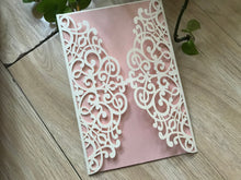 50pcs pearl cream Laser Cut wedding invitations cards,Engagement Invitations,baby Shower Invitations - Kdecoration