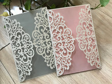 50pcs pearl cream Laser Cut wedding invitations cards,Engagement Invitations,baby Shower Invitations - Kdecoration