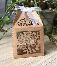 100pcs laser cut wedding favor box,Small Gift Packaging box,Kraft Paper Brown Boxes - Kdecoration