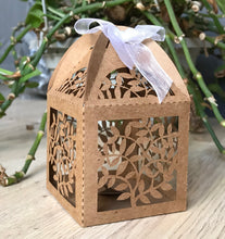 100pcs laser cut wedding favor box,Small Gift Packaging box,Kraft Paper Brown Boxes - Kdecoration