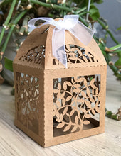 100pcs laser cut wedding favor box,Small Gift Packaging box,Kraft Paper Brown Boxes - Kdecoration