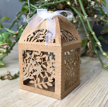 100pcs laser cut wedding favor box,Small Gift Packaging box,Kraft Paper Brown Boxes - Kdecoration