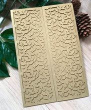 50pcs Pearl Begie Gold leaf Birthday Party Invitations,laser Cut Wedding Cards - Kdecoration