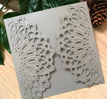 50pcs Pearl Silver laser cut wedding invitations,elegant laser cut wedding Covers,Birthday Invitations - Kdecoration