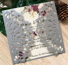 50pcs Pearl Silver laser cut wedding invitations,elegant laser cut wedding Covers,Birthday Invitations - Kdecoration