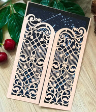 50pcs Pearl incarnadine laser cut wedding invitations,laser cut wedding invite cards - Kdecoration