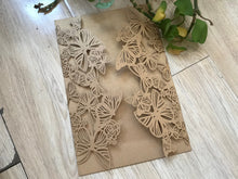 50pcs Butterfly Laser Cut Wedding Invitations,Baby Shower Birthday Invitations - Kdecoration