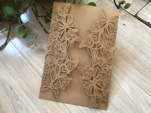 50pcs Butterfly Laser Cut Wedding Invitations,Baby Shower Birthday Invitations - Kdecoration