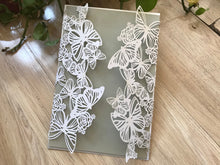 50pcs Pearl white Butterfly laser cut Invitations Cards,Baby Shower invite cards,Baptism custom invitations, laser cut birthday Invitations cards,wishing well cards - Kdecoration