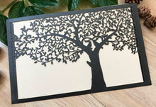 50pcs Pearl Black Tree birthday invitations,Pocket Laser cut wedding cards,Pocket Invitation Cards - Kdecoration