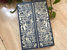 50pcs Pearl Navy Blue Rose Laser Cut Wedding Card,Laser Cut Invitation Cards,Engagement Invitations - Kdecoration