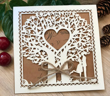 50pcs Pearl Cream Laser Cut Wedding Cards with hemp rope,Wedding Invite Covers,Laser Cut Invitations Cards - Kdecoration