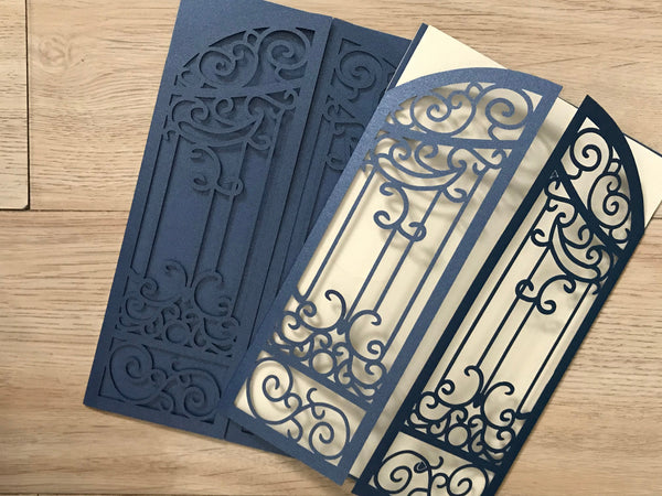50pcs Gate baptismal invitations,customize laser cut wedding invitations,laser cut invite cards,birthday invitation covers,laser cut invitations - Kdecoration