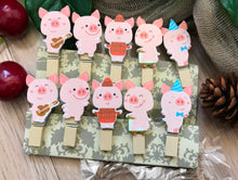 Pig Wooden Clips,Wooden Pegs,Pin Clothespin,Children's Party Gift Favors - Kdecoration