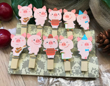 Pig Wooden Clips,Wooden Pegs,Pin Clothespin,Children's Party Gift Favors - Kdecoration