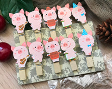 Pig Wooden Clips,Wooden Pegs,Pin Clothespin,Children's Party Gift Favors - Kdecoration