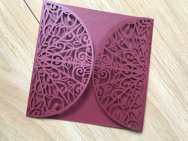 50pcs pearl Engagement Invitation,Bridal shower Invitation Card,Laser Cut Invitations Cards - Kdecoration