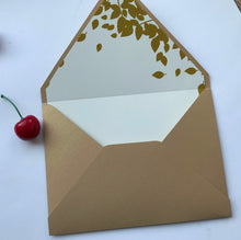 50pcs Custom size printed envelopes,flower envelopes,laser cut invitation cards Envelopes,155*155mm/133*195mm on the photo - Kdecoration