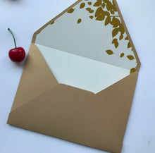 50pcs Custom size printed envelopes,flower envelopes,laser cut invitation cards Envelopes,155*155mm/133*195mm on the photo - Kdecoration