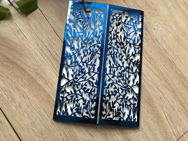 50pcs Leaf Metallic Gold Wedding Invitation,Laser Cut Wedding Card,Engagement Invitation Covers,Bridal Show Invitations,Invitations Covers - Kdecoration