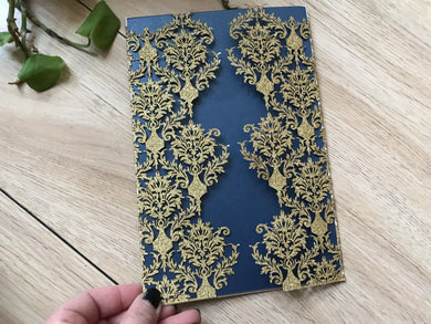 50pcs Glitter Gold Flower Branch Invitation Cards,Laser Cut Wedding Cards,Invitations,invite covers - Kdecoration