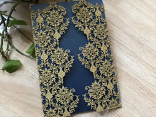 50pcs Glitter Gold Flower Branch Invitation Cards,Laser Cut Wedding Cards,Invitations,invite covers - Kdecoration