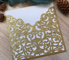 50pcs custom pocket wedding invite cards,Pocket laser cut invitation cards,Anniversary Invitation - Kdecoration