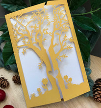 50pcs Pearl gold laser cut Invitations,Tree Laser Cut Wedding Cards,custom laser cut invite covers - Kdecoration