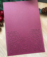 50pcs custom Menu Cards,Rose laser cut Invitations Cards,birthday invitation cards - Kdecoration