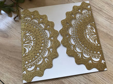 50pcs Glitter Gold Laser Cut Wedding Cards,Birthday Invitations,Engagement Invitaitons - Kdecoration