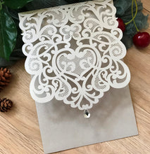 50pcs pearl Pocket Laser Cut Wedding Cards with buckle,Pocket laser cut Invitations Cards,engagement invitation card,custom pocket laser cut invitations cards,invite - Kdecoration