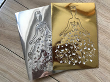 50pcs Metallic Gold.Silver Laser Cut wedding invitations,laser cut invitations Cards - Kdecoration