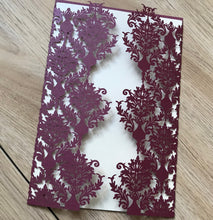 50pieces Pearl Laser Cut wedding invite Cards,laser cut Invitations Cards,birthday invite covers - Kdecoration